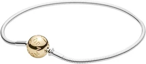 Pandora Essence Sterling Silver & 14k Gold Bracelet 596003-16 New Authentic - Picture 1 of 1