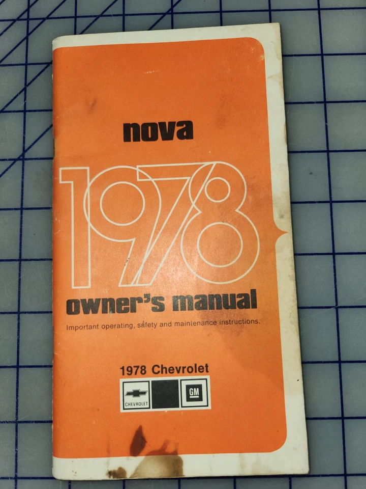 Chevrolet Nova 1978 manual del propietario original Foto 1 de 1