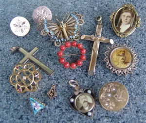 KONVOLUT HISTORISMUS / JUGENDSTIL SCHMUCK, SCHAUMGOLD / VERGOLDET, MILLEFIORI - Bild 1 von 14