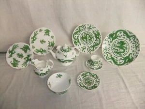 c4 Porcelain Coalport - Green Dragon - vajilla vintage/antigua, edad variable 3E5A - Imagen 1 de 39