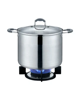 Olla de acero inoxidable con tapa de vidrio CONCORD - Imagen 1 de 16