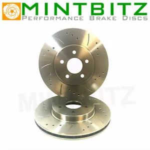 Dischi freno anteriori forati e scanalati Volvo S60 V70 2.5 T AWD R Turbo Sport 330 mm - Foto 1 di 2