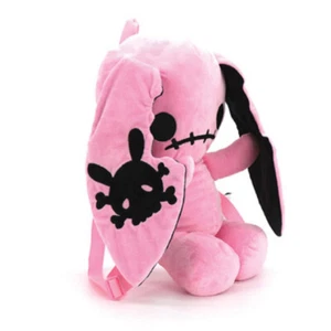 Naughty Bunny CH83377 Mini zaino in peluche 3D 19" H rosa - Foto 1 di 3