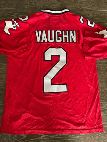 VTG Starter stitched Calgary Stampeders Football Jersey CFL #2 Terry Vaughn sz M Cover
