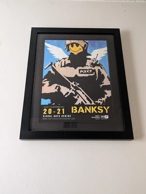 Original Banksy Fine Art Poster - Custom Framed, Certified Authentic, Rar - Image 1 of 4