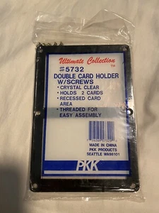 PKK Ultimate Collection #5732 Black Border Double Trading Card Holder NOS - Picture 1 of 3