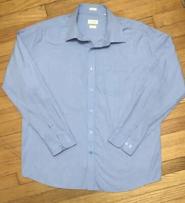 Camisa social masculina Park Avenue sem ferro bolso colarinho espalhado tamanho 17 1/4 (44 cm) - Imagem 1 de 3