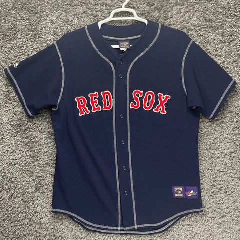 Majestic Red Sox Jersey Adult Large Cooperstown Collection Custom #9 Mens USA Cover