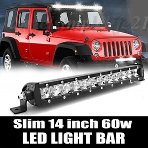 14Inch Spot LED Light Bar Work Offroad ATV UTV SUV Van Truck Fog Driving Lamp 16 - Bild 1 von 9