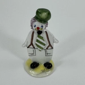 Vintage Handcrafted Clown Figurine 2.5" Zampiva Artist Signatured Ceramic Glazed - Picture 1 of 17