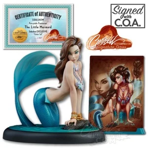LITTLE MERMAID STATUE ARTIST SERIES EXCLUSIVE (#1/50) w/COA ~ J. Scott Campbell - Picture 1 of 12