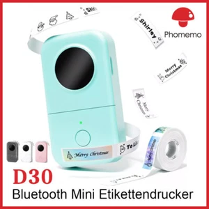 Phomemo D30 Mini Thermodrucker 12/14/15mm Bluetooth Mini Etikettendrucker - Bild 1 von 13