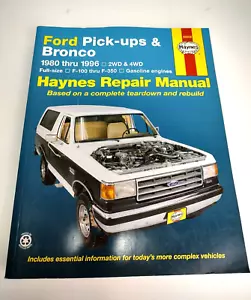 Haynes Ford Pick-ups and Bronco 1980 - 1996 Vehicle Repair Manual 36058 - Bild 1 von 8