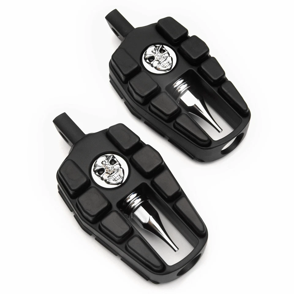 Clavijas de pie calavera negras para Harley Davidson VRSCF V-Rod Muscle 2009-2017 Foto 1 de 4