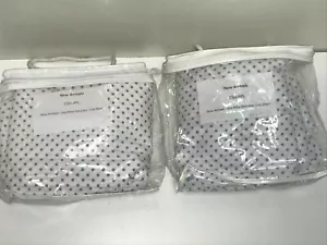 New Arrivals Set of 2 New Polka Dot Collection Baby Girl Crib Fitted Sheets - Picture 1 of 2
