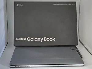 Samsung Galaxy Book SM-W727Y 128GB Wi-Fi + 4G 12inch Tablet Computer - Silver - Picture 1 of 15