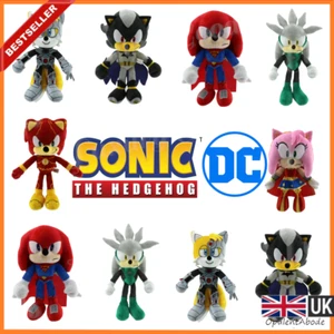 Sonic the Hedgehog Superheroes DC Comics Plushie Stuffed Plush Games Kids Toy 🔴 - Picture 1 of 7