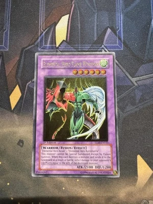 YUGIOH Elemental Hero Flame Wingman TLM-EN035 Ultimate Rare 1st Edition LP - Image 1 of 3