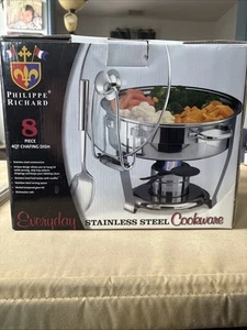 Philippe Richard 4 QT Chafing Dish Edelstahl 8 Stück Neu In Box "Everyday" - Bild 1 von 24