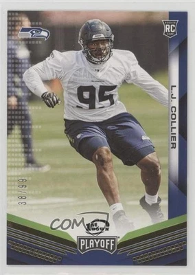 2019 Panini Playoff Rookies 1st Down /99 LJ Collier #269 Rookie RC - Image 1 of 2
