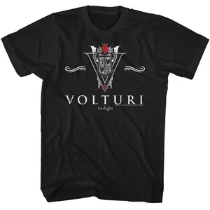 Twilight - Volturi Collegiate - American Classics - Solid Black Adult Short Slee - Picture 1 of 3