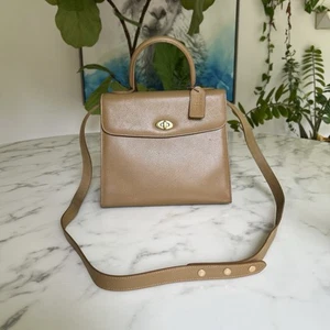 COACH Vintage Madison Biltmore Bag Satchel Crossbody Caramel Leather 4417 Italy - Picture 1 of 19