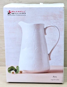 Maxwell & Williams ARC Pattern White 2.4L Water Juice Serving Pitcher Drink Jug - Bild 1 von 21