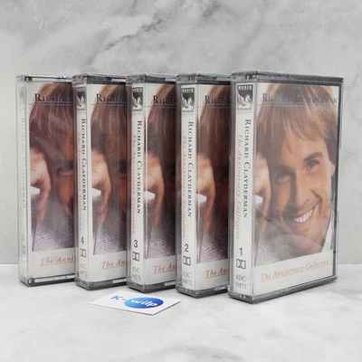 Richard Clayderman - The Anniversary Collection Cassette Music Tapes X5 New - Image 1 of 4