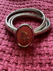 VINTAGE CHRISTIAN DIOR SNAKE CHAIN STRETCH BELT - Afbeelding 1 van 6