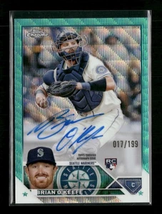 2023 Topps Chrome Rookie Autographs Aqua Wave Brian O'Keefe #/199 Auto #RA-BO - Picture 1 of 2