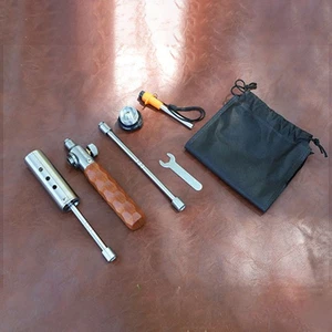 Powerful Ignition Portable Gas Torch Wood Handle Torch Adjustable Flame Control - Picture 1 of 7