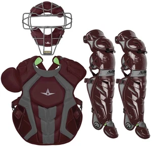 All-Star System7 Axis TM Adult NOCSAE Baseball Catcher's Package - Maroon - Picture 1 of 1