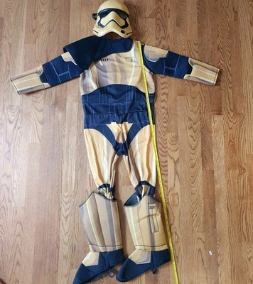 Star Wars Resistance Commander Pyre DLX Costume Gold Stormtrooper Kids Med  Rare - Image 1 of 4