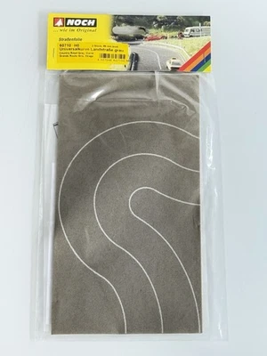 NOCH H0 # 60710 : Straßenfolie Universalkurve Landstraße grau ** NEU + OVP #1 - Bild 1 von 2