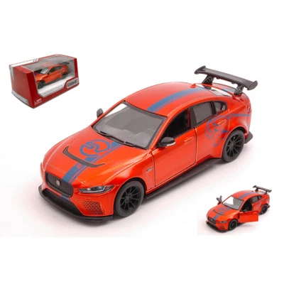 JAGUAR XE SV 2018 ORANGE METALLIC cm 12 Kinsmart Modellismo Giocattolo Modellino - Immagine 1 di 4