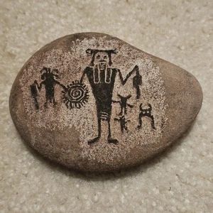 Amerikanische Ureinwohner Petroglyphe Felskunst Replik Dinosaurier Nationaldenkmal Jensen UT - Bild 1 von 9