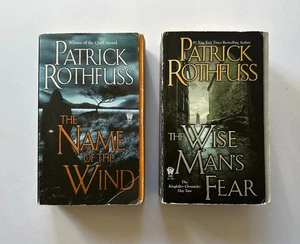 PATRICK ROTHFUSS Kingkiller Chronicle: Name of the Wind/Wise Man’s Fear 2 PB Lot - Picture 1 of 17