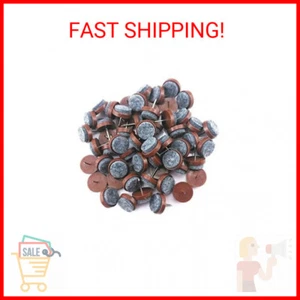Yueton 60pcs Felt Nail-on Slider Glide Pad Furniture Chair Leg Feet Pads Table W - Picture 1 of 2