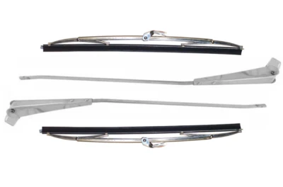 67-72 Chevy/GMC Pickup Truck LH & RH Windshield Wiper Arms & Blade Set - Image 1 of 4