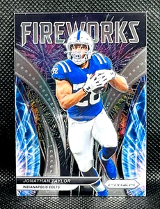 2021 Panini Prizm Football - JONATHAN TAYLOR #F3 - FIREWORKS Chrome Insert - Picture 1 of 2