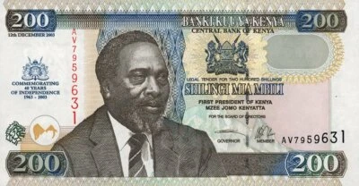 Kenya 200 Shillings 2003 Commemorative Pick 46 UNC - Image 1 of 2