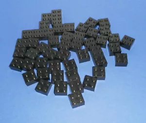 LEGO 50 x Basisstein Grundbaustein schwarz Black Basic Brick 2x2 3003 - Bild 1 von 3