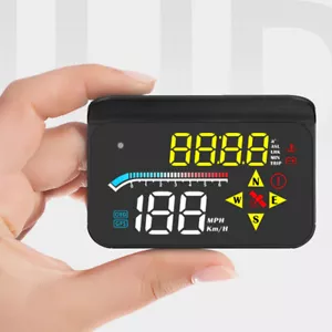 Digital OBD2 GPS Speedometer HUD Car Head Up Display Overspeed Alarm RPM Compass - Picture 1 of 24
