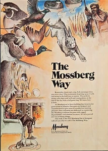 1973 VINTAGE PRINT AD - MOSSBERG SHOTGUNS AD - THE MOSSBERG WAY COLORFUL AD - Picture 1 of 1