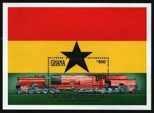 Ghana 1992 - Mi-Nr. Bloque 191 ** - Estampillada sin montar o nunca montada - ferrocarril / trenes - Imagen 1 de 1