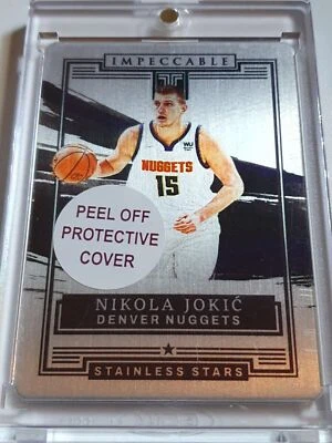 2021 Impeccable Nikola Jokic #10 SILVER /99 Stainless Stars - Ready to Grade - Image 1 of 3