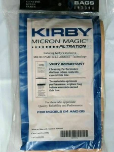 9 KIRBY VACUUM CLEANER BAGS G3 G4 G5 G6 ULTIMATE G G7 G7D MICRON MAGIC 197394 - Picture 1 of 1