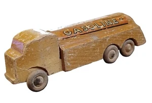 Vintage 1930er Tillicum Toys echt Holz Benzintankwagen HO Scale Size - Bild 1 von 8
