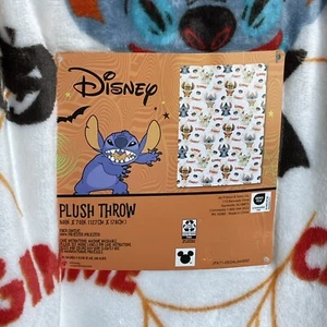 Disney Lilo & Stitch Halloween Plush Throw Blanket 50”x70” Gimme Candy Costumes - Picture 1 of 7