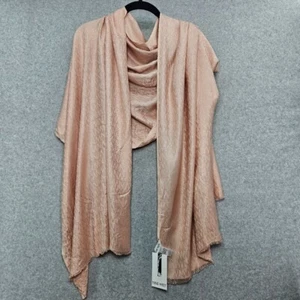 Nine West Logo Scarf with Short Fringe in Rose Smoke - Picture 1 of 8